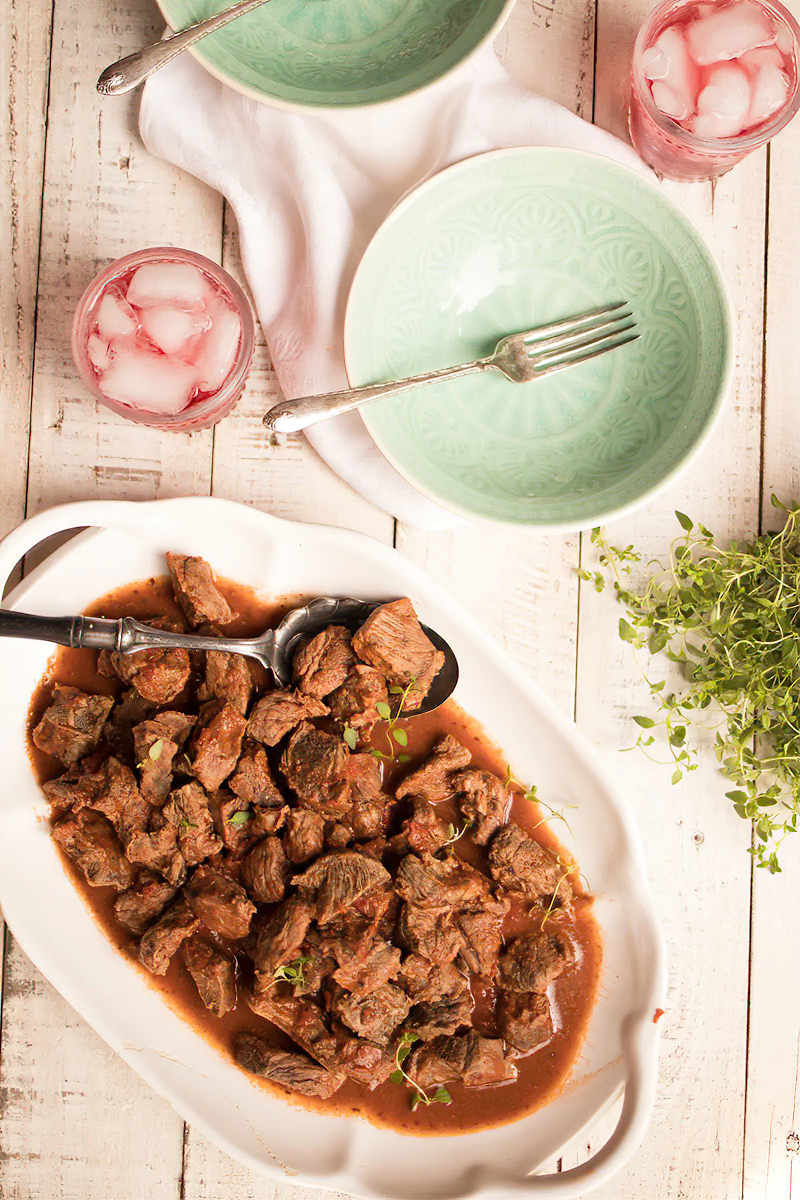 Receta Estofado de res a la italiana