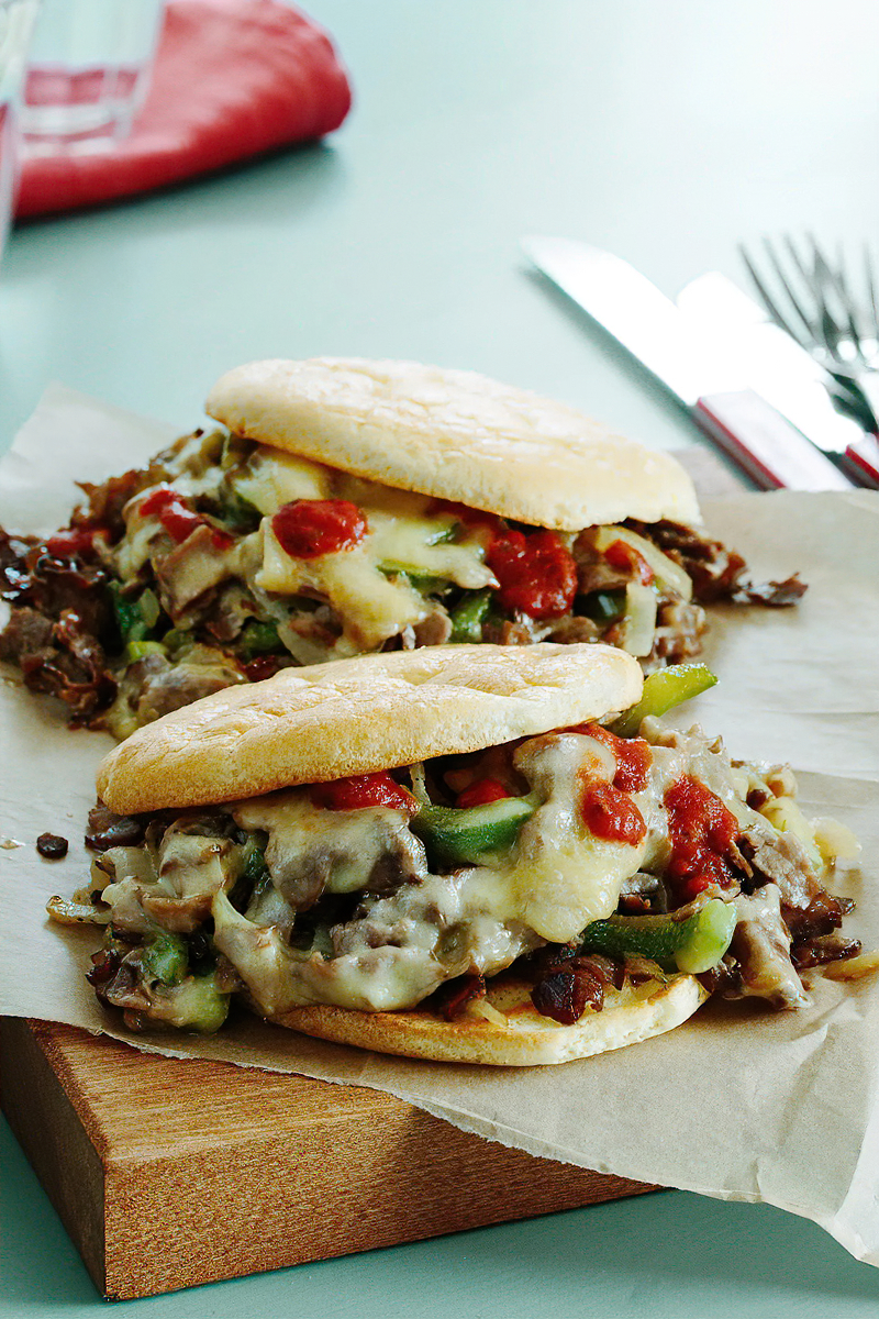 Receta Sándwich de carne con queso bajo en carbohidratos