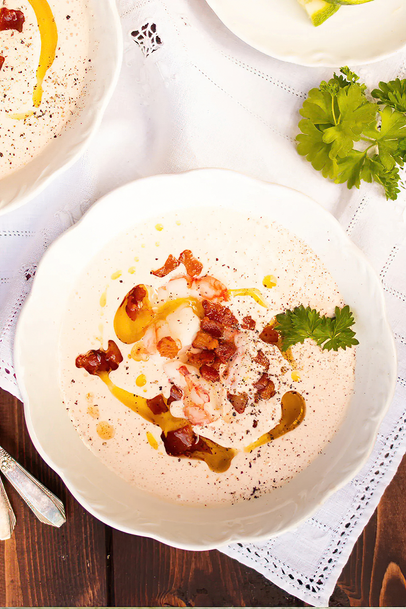 Receta bisque de marisco en olla eléctrica