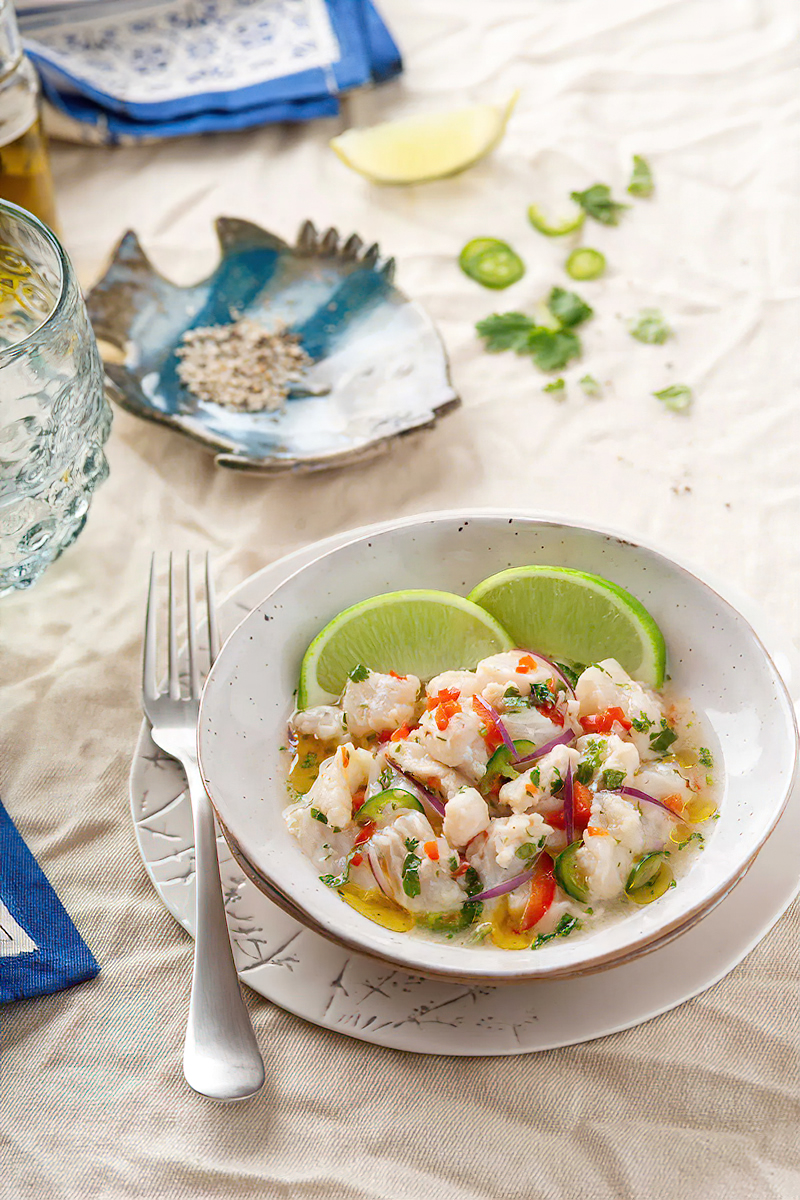 Receta ceviche bajo en carbohidratos