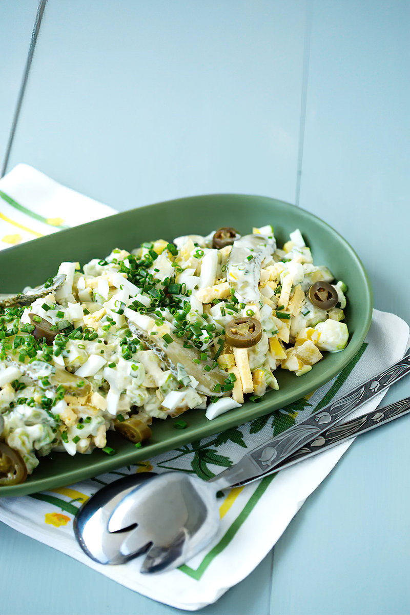 Receta ensalada de calabacín con huevos
