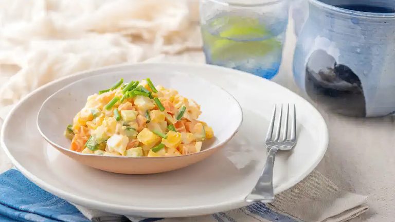 Receta ensalada rusa baja en carbohidratos