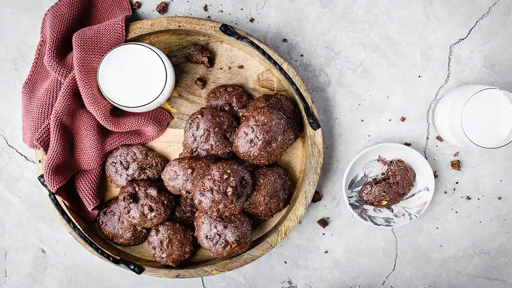 Receta galletas de chocolate y pistacho altas en proteínas