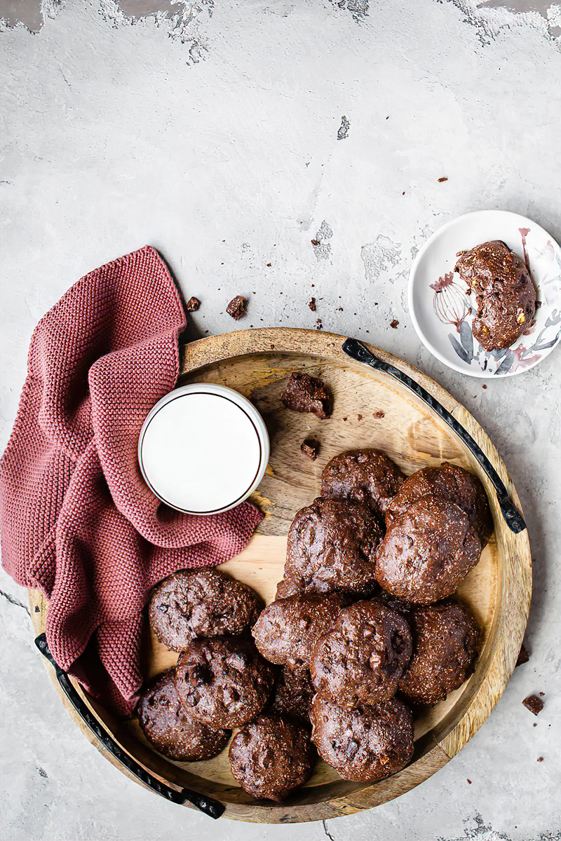 Receta galletas de chocolate y pistacho altas en proteínas