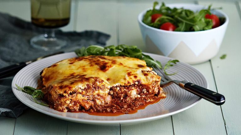 Receta lasaña baja en carbohidratos con fideos de proteína