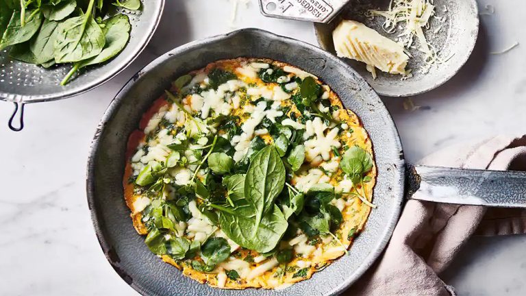 Receta omelette verde picante