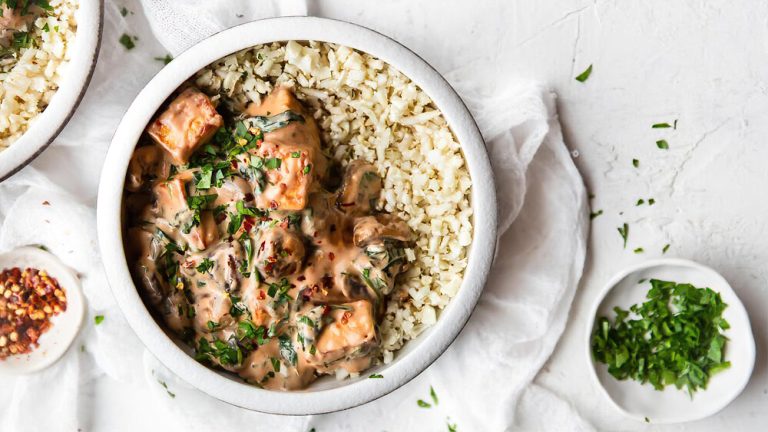 Receta palak Paneer de champiñones