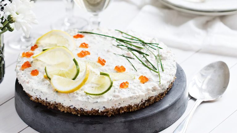 Receta pastel de queso y camarones bajo en carbohidratos
