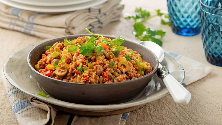 Receta picadillo de cerdo bajo en carbohidratos