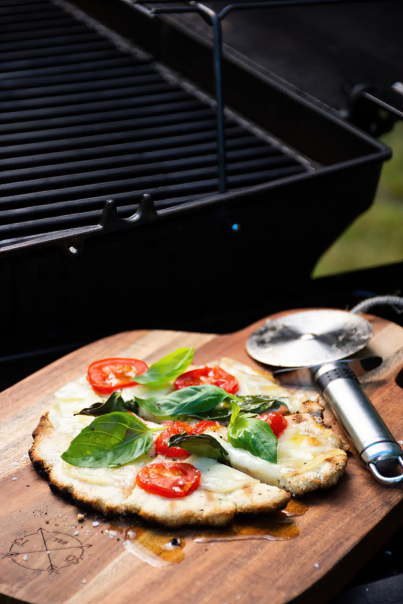 Receta pizza baja a la parrilla bajo en carbohidratos
