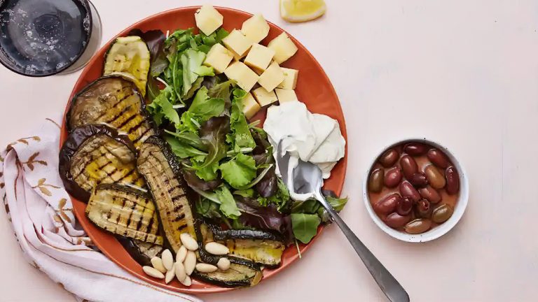 Receta plato bajo en carbohidratos de verduras parrilladas