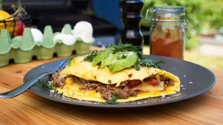 Receta taco omelette keto