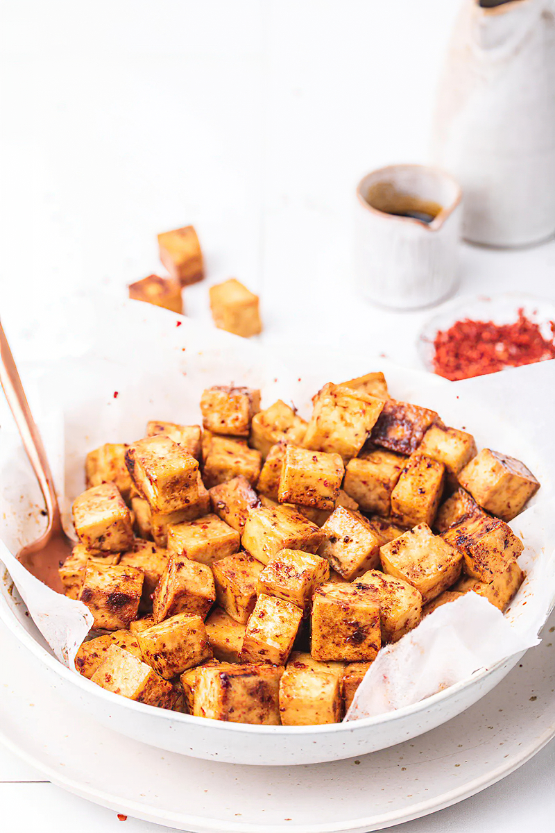 Receta tofu frito crujiente