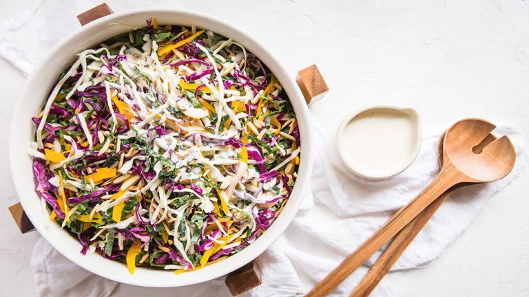 Receta ensalada de repollo arcoiris
