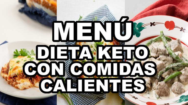 Menú dieta keto con comidas calientes plan de 7 días