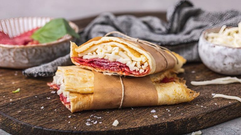 Receta Wrap de desayuno keto