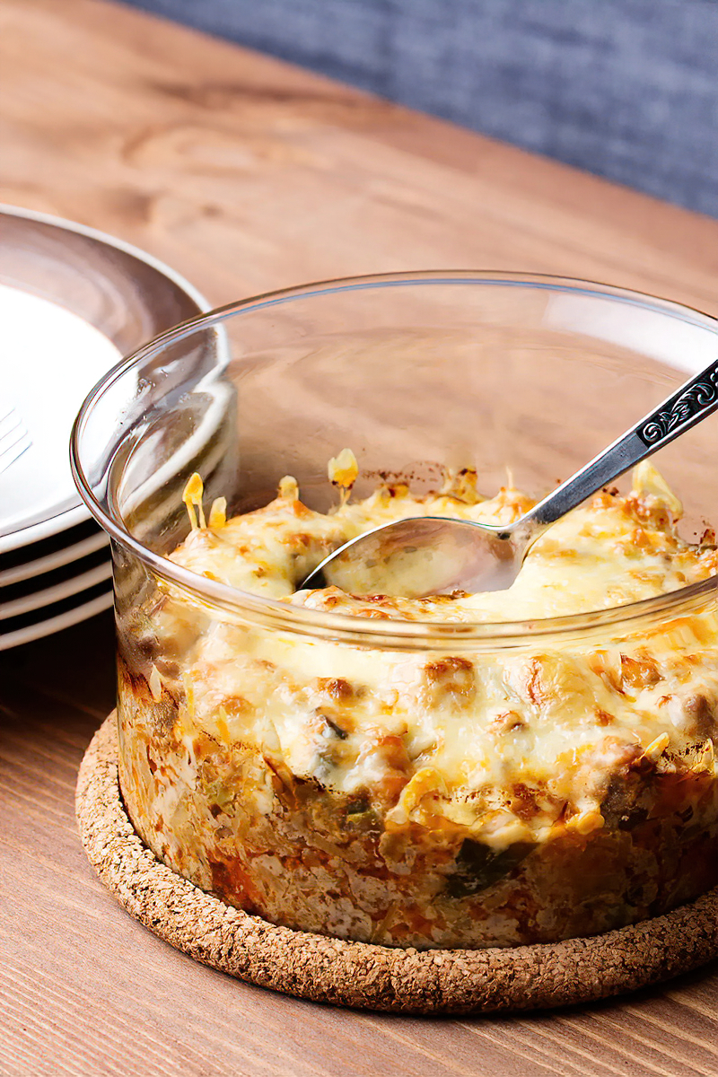 Receta cazuela cetogénica de repollo relleno