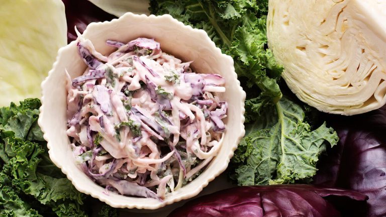 Receta coleslaw con mezcla de coles