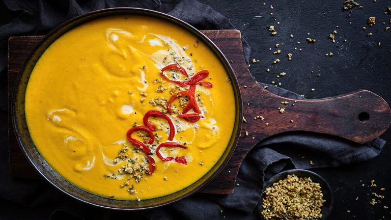 Receta crema de calabaza y especias bajo en carbohidratos