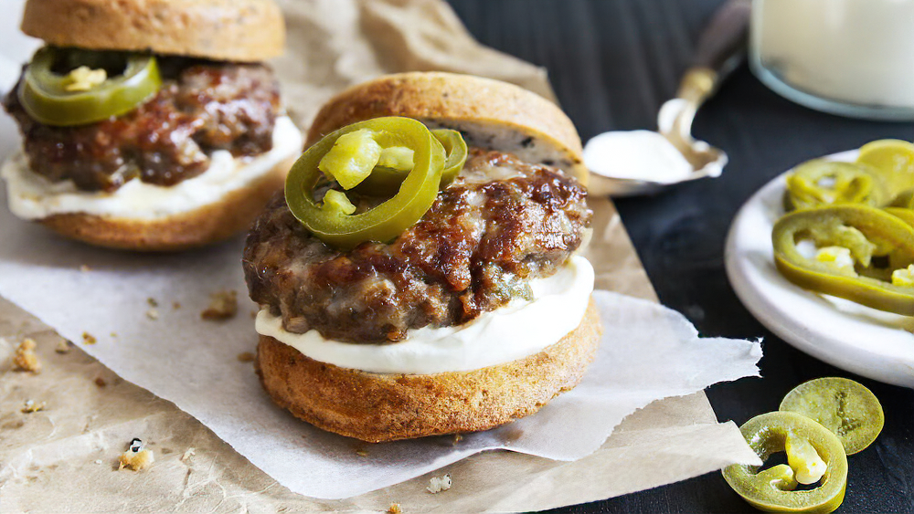 Receta mini hamburguesas keto de jalapeños