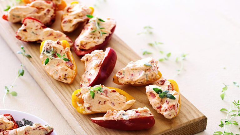 Receta mini pimientos rellenos