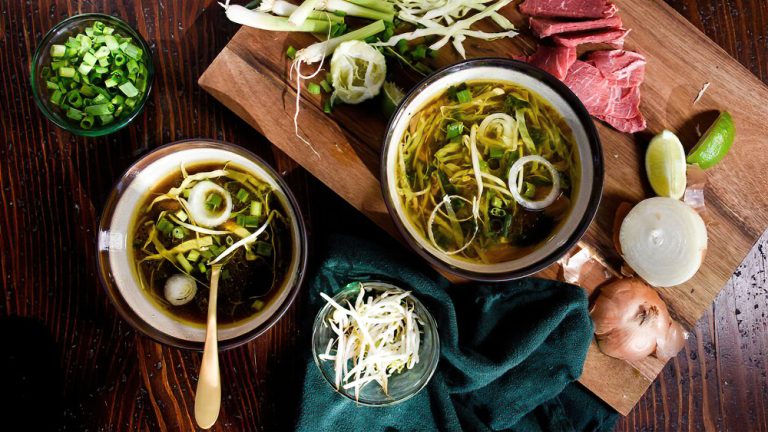Receta pho vietnamita bajo en carbohidratos