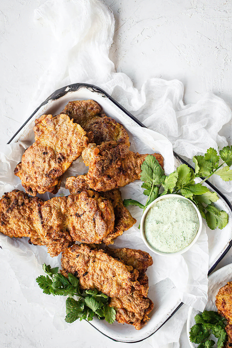 Receta pollo keto hindú farcha con salsa chutney