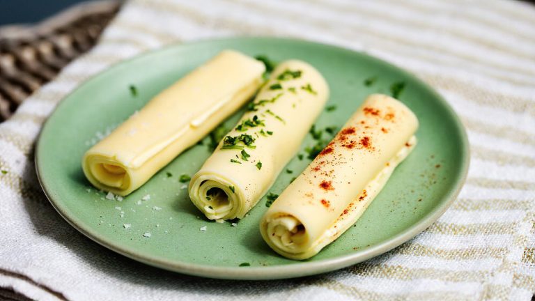 Receta rollos keto de queso