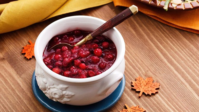 Receta salsa de arándanos rojos sin azúcar