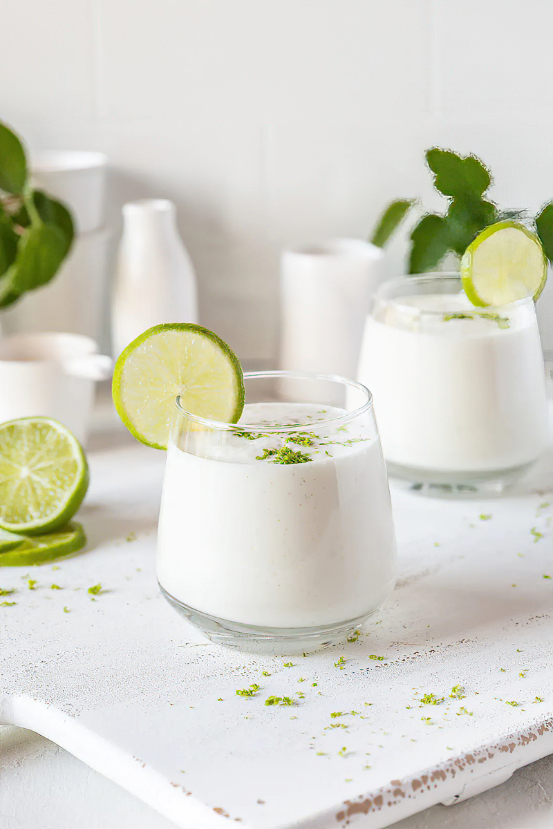 Receta smoothie de lima alto en proteínas
