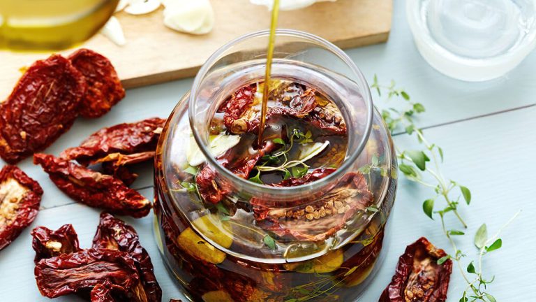 Receta tomates marinados en aceite de oliva