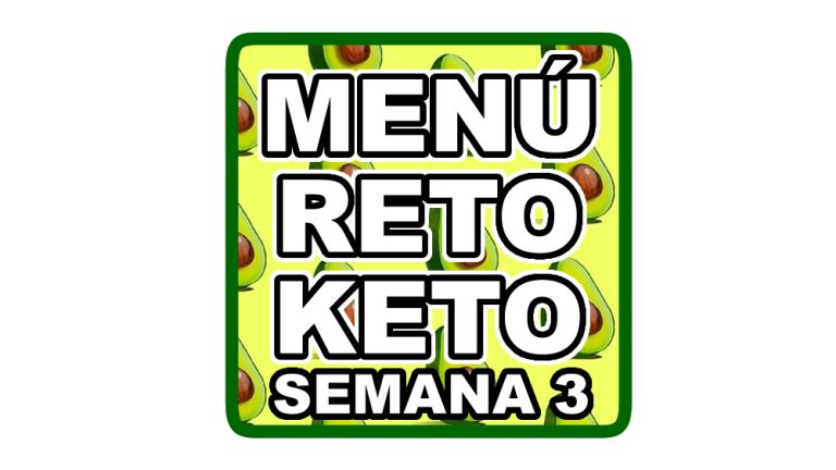 Menú reto keto semana 3