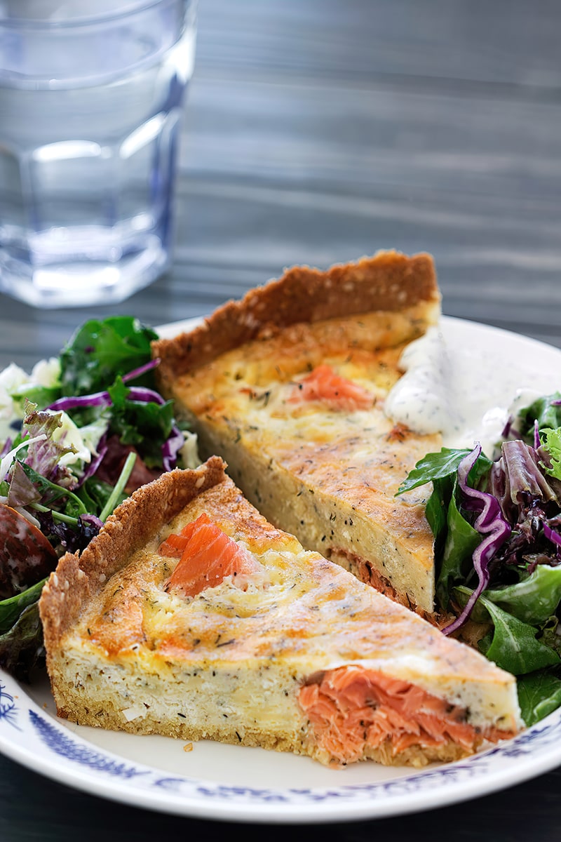 Receta tartaleta de salmón keto