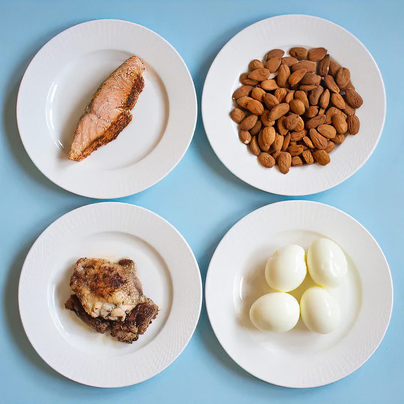 Proteína en una dieta baja en carbohidratos o keto