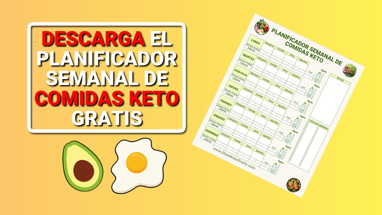 Planificador semanal de comidas keto gratis