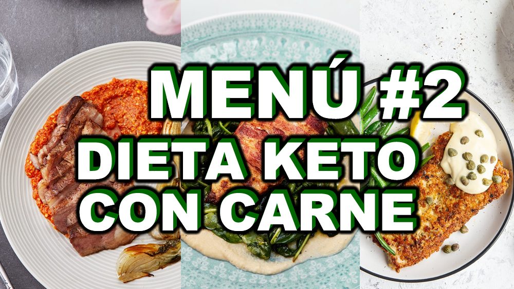 Menú dieta keto con carne #2 plan de 7 días