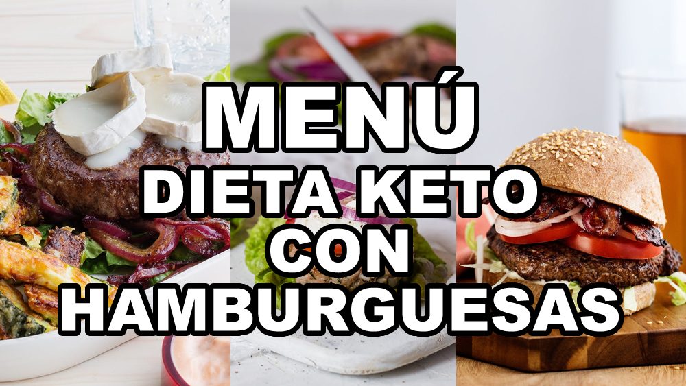 Menú dieta keto con hamburguesas plan de 7 días